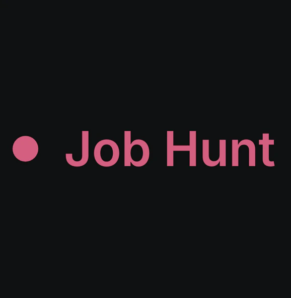 Job Hunt app interface
