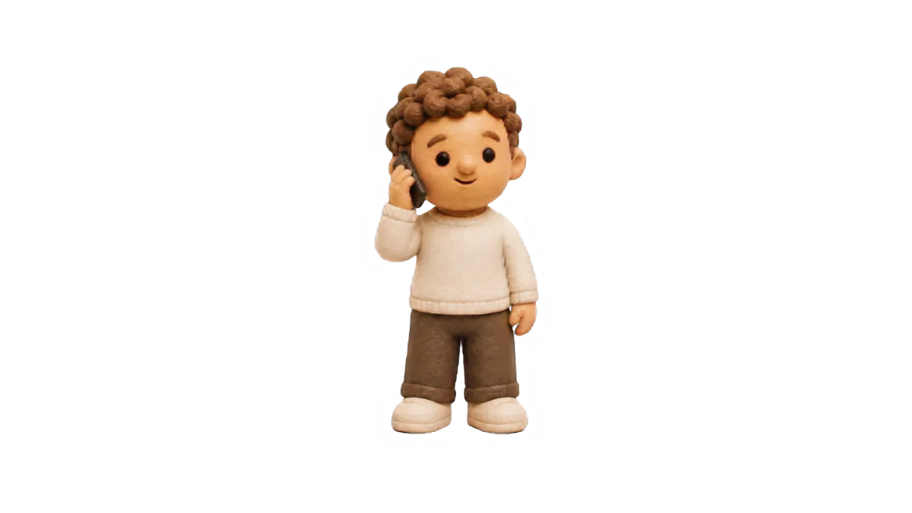 Clay-style character coordinating work